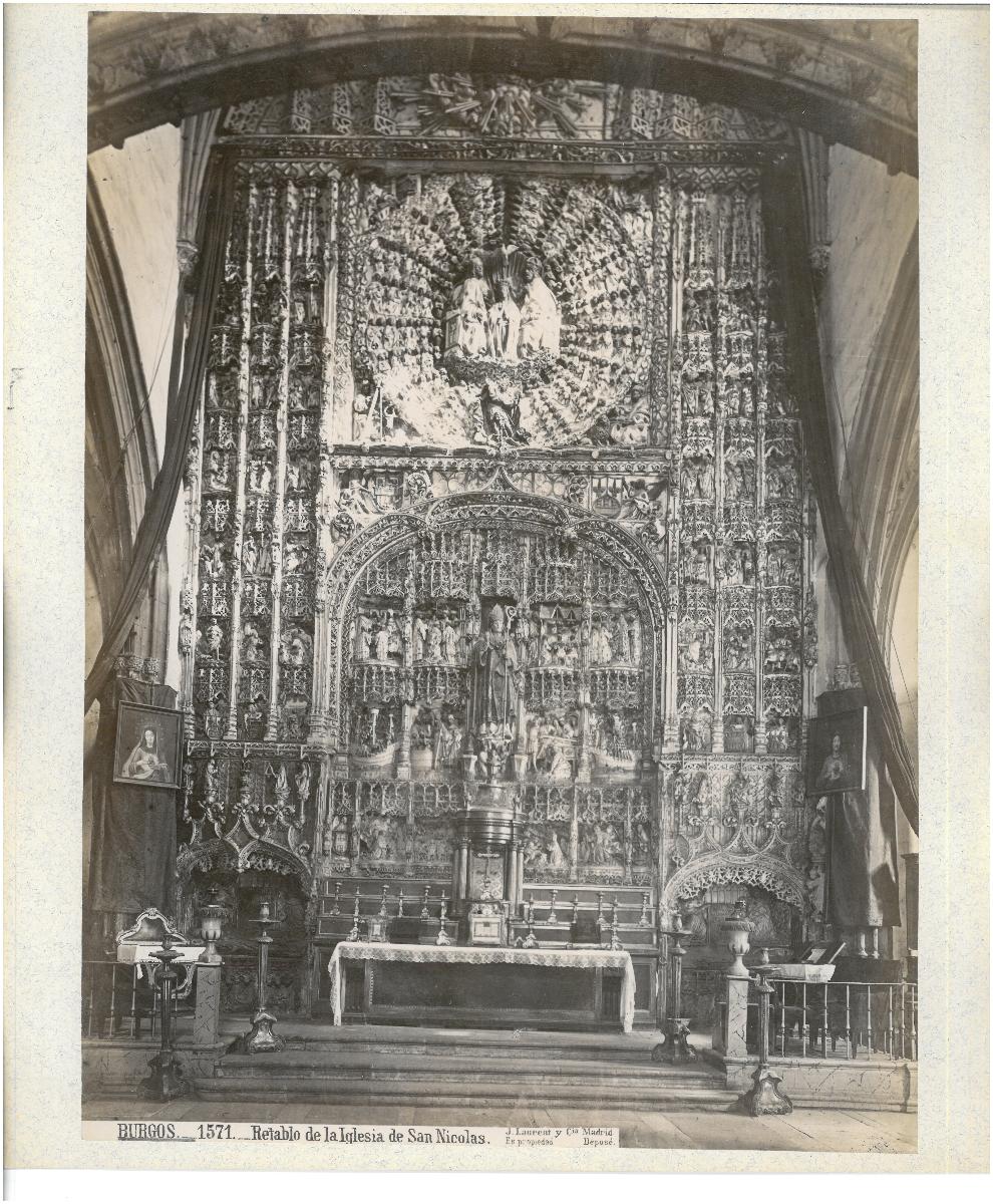 Burgos, Kirche San Nicolás, Retabel