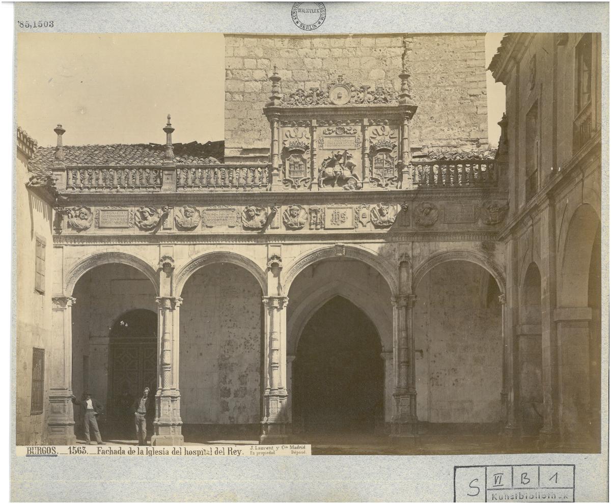 Burgos, Hospital del Rey, Kirche, Fassade