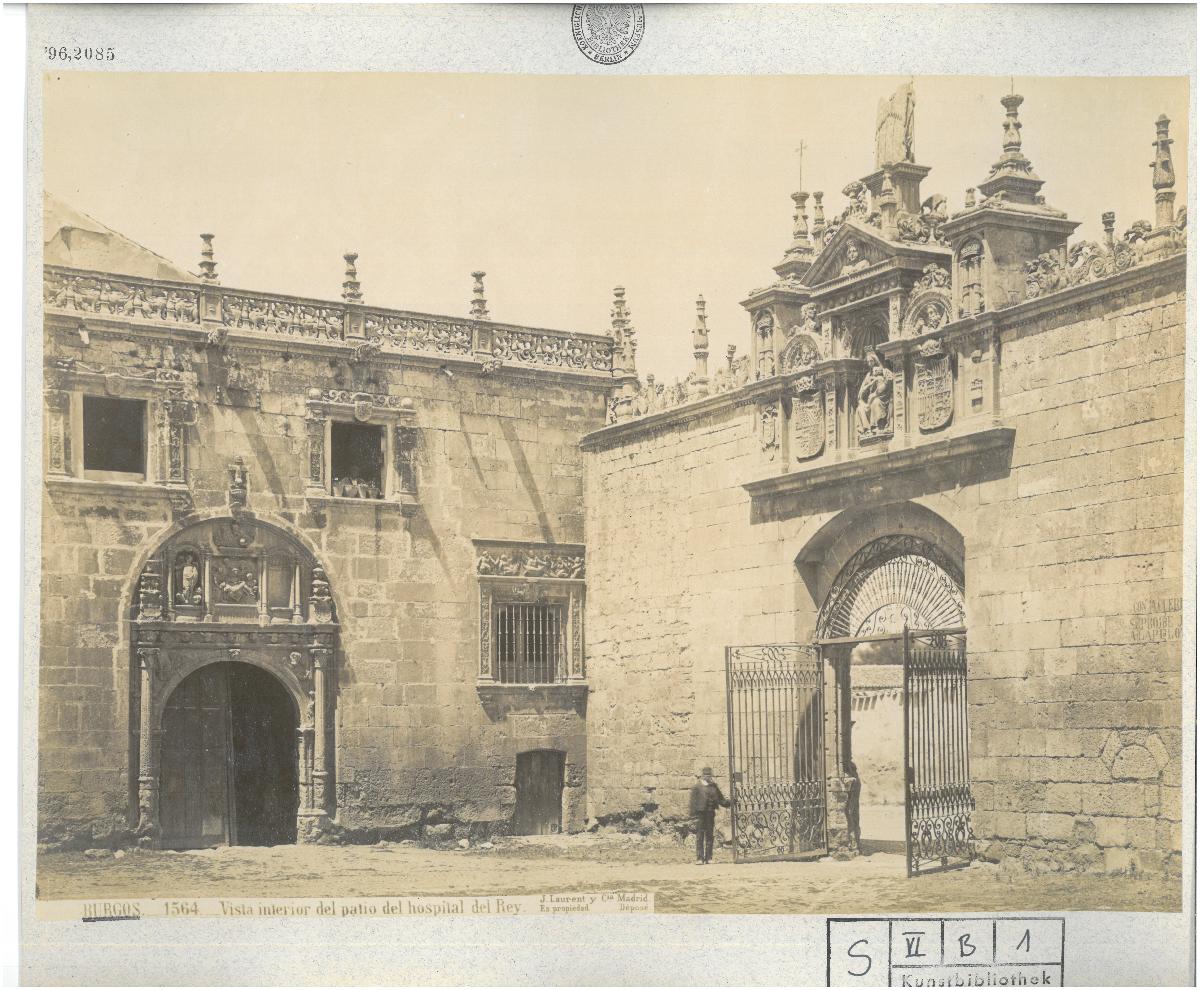 Burgos, Hospital del Rey, Hof, Innenansicht