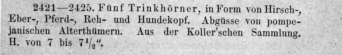 Abguss nach einem pompejanischen Rhyton mit Pferdekopf (modern)