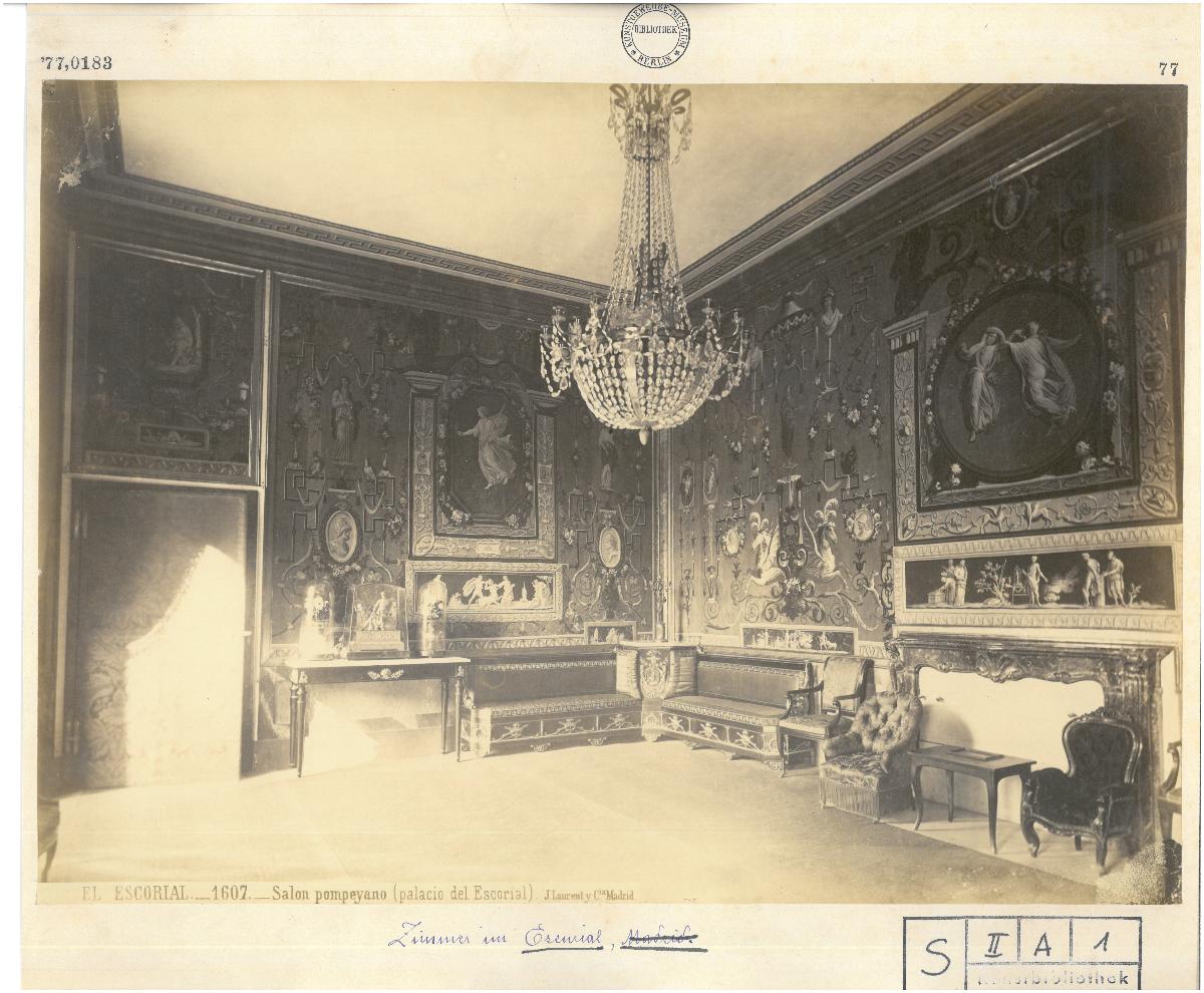 Madrid, San Lorenzo de El Escorial, El Escorial, Palast, Pompejanischer Salon