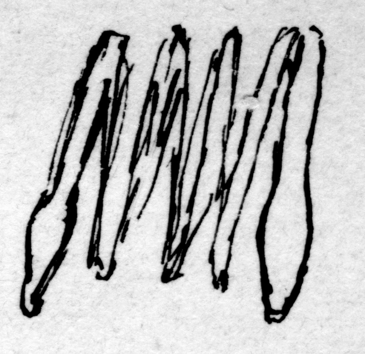 Spirale (sog. Lockenhalter) aus Draht, 3 1/2 Windungen. Die Enden sind abgeplattet.