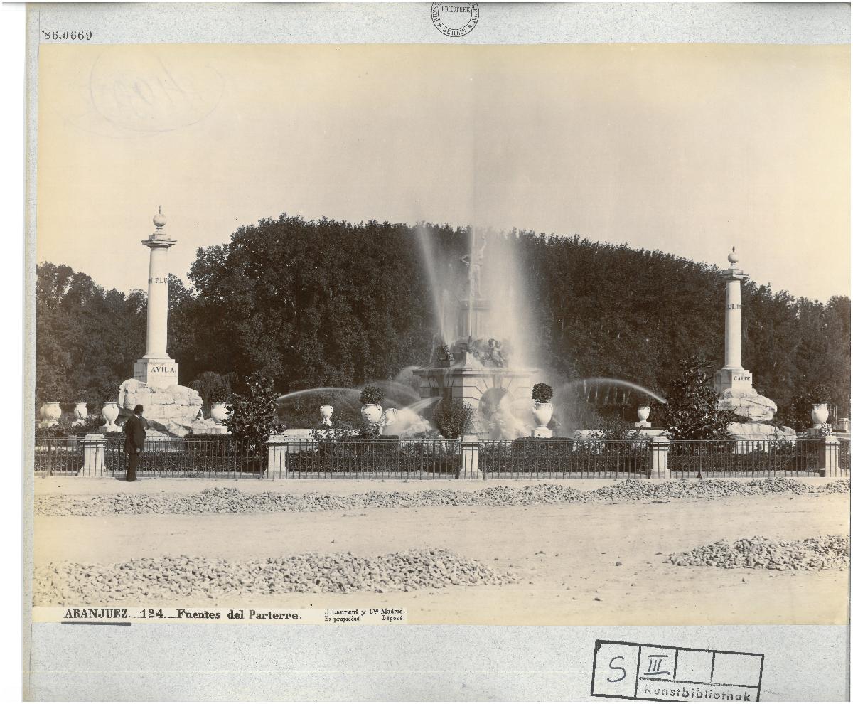 Madrid, Aranjuez, Parterrebrunnen, Fuente de Hércules und Fuente de Anteo