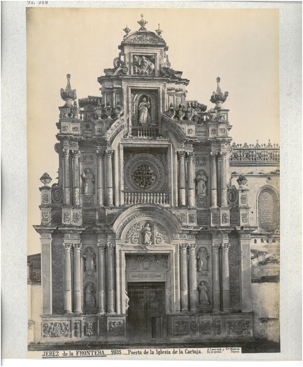 Cádiz, Jerez de la Frontera, Kartäuserkloster de la Defensión de Nuestra Señora, Kirche, Fassade mit Portal