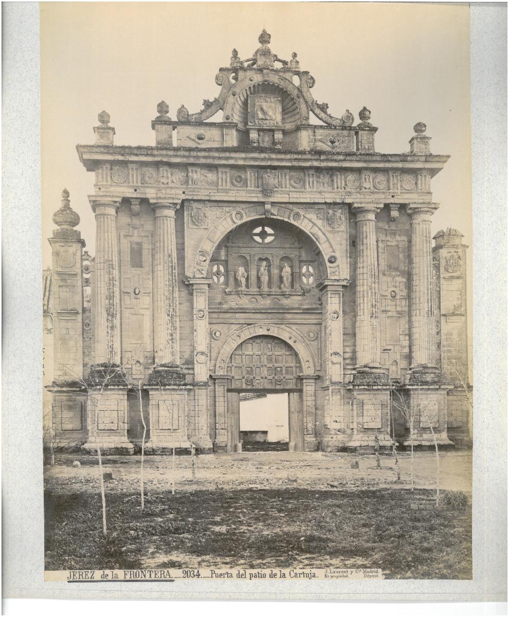 Cádiz, Jerez de la Frontera, Kartäuserkloster de la Defensión de Nuestra Señora, Tür zum Hof