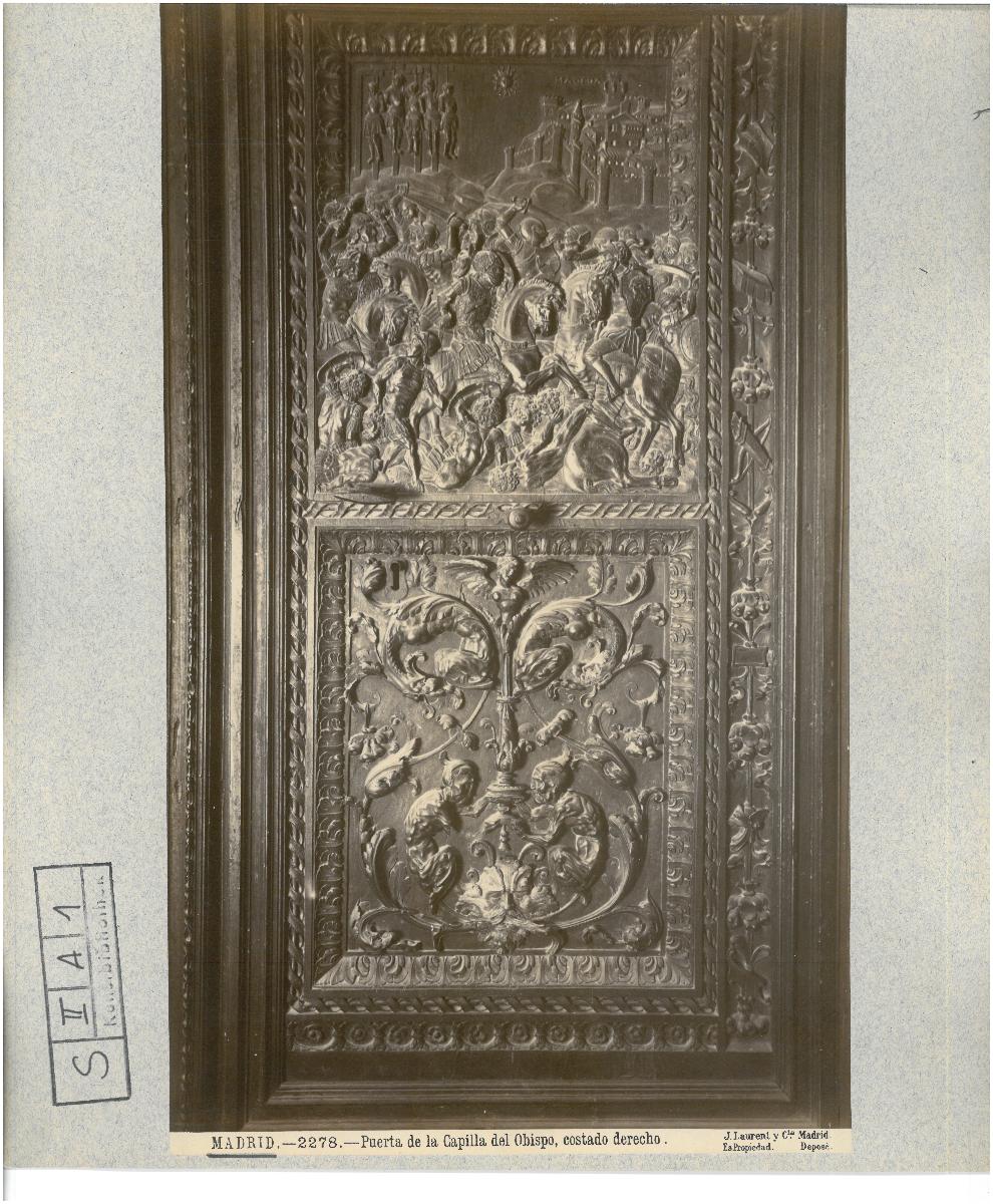 Madrid, Capilla del Obispo, Tür, rechter Teil