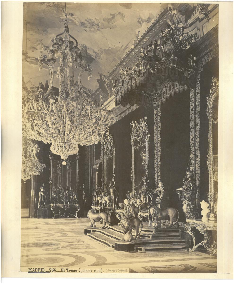 Madrid, Königspalast, der Thron