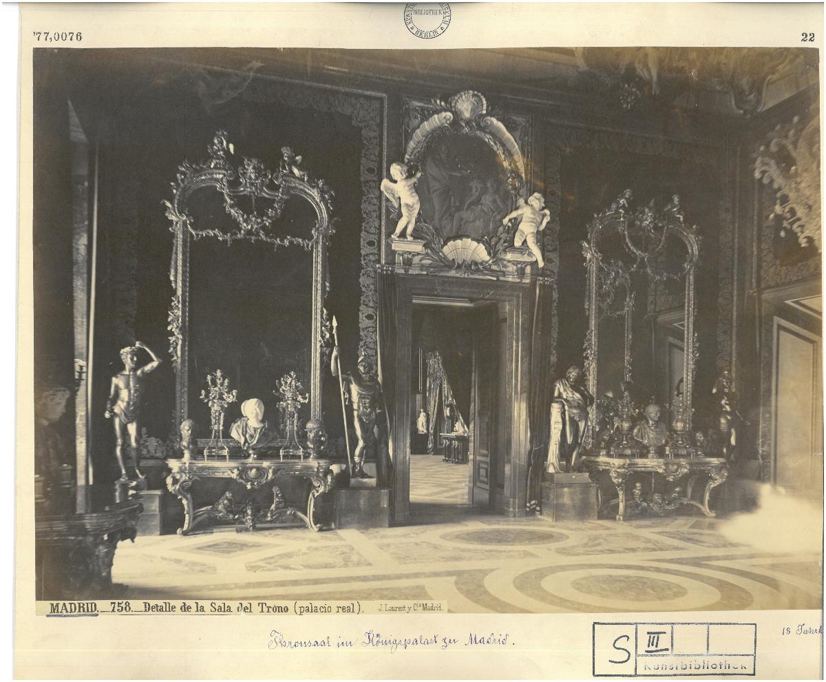 Madrid, Königspalast, Thronsaal, Detail