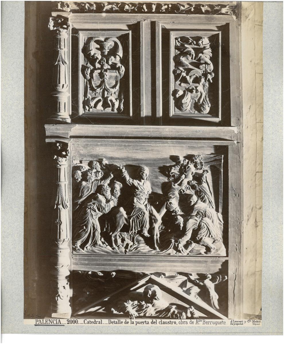 Palencia, Kathedrale, Tür zum Kreuzgang, Detail