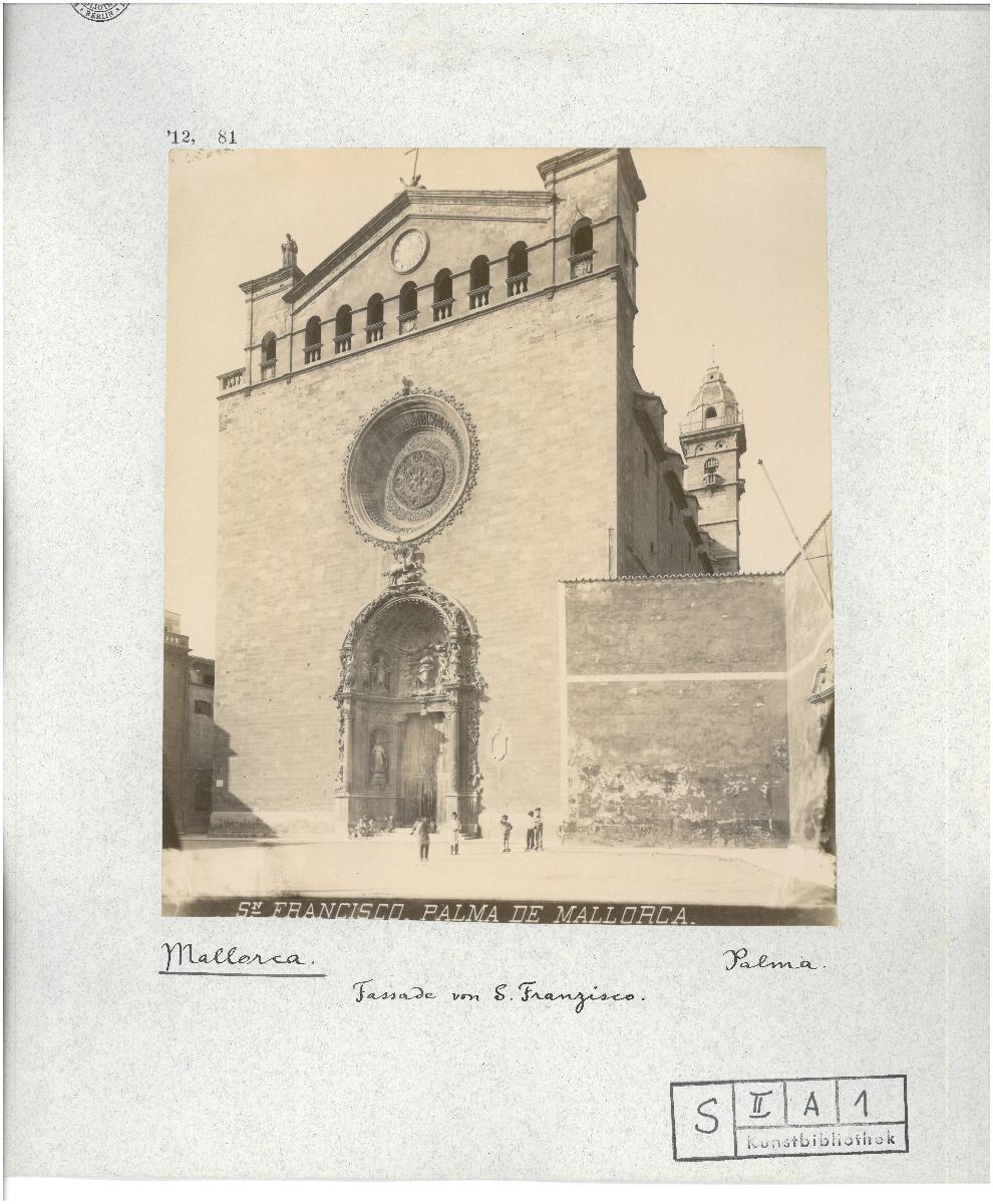 Mallorca, Palma de Mallorca, Iglesia de San Francisco, Fassade