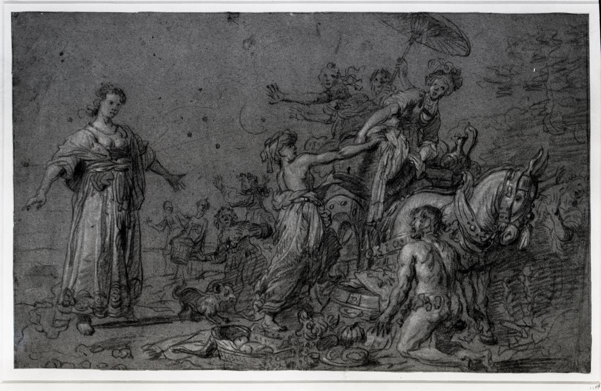 Odysseus und Nausikaa nach Lastmans Gemälde in Augsburg