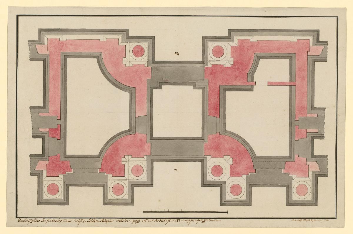 Grundriss des Rosenthaler Tors in Berlin