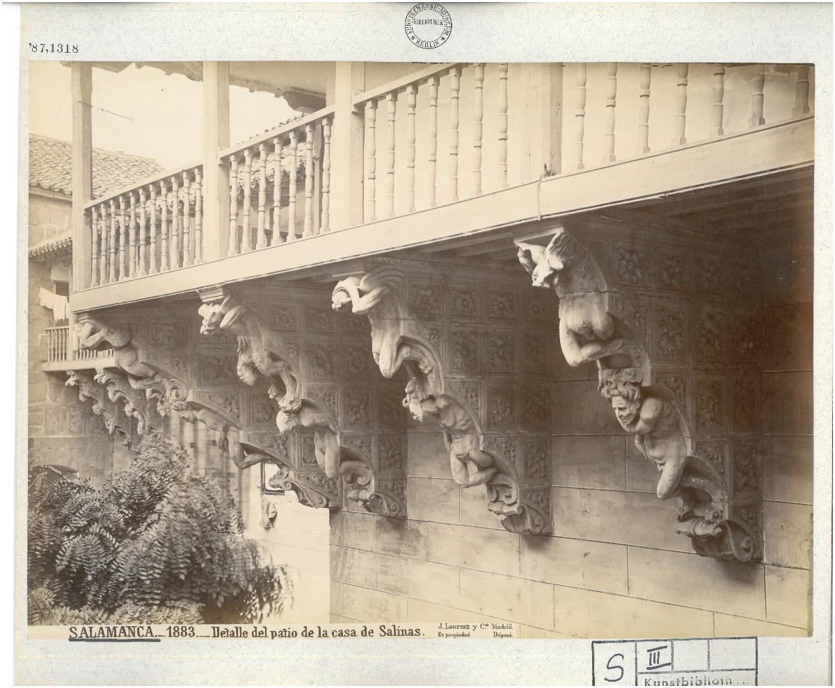 Salamanca, Palacio de Salinas, Hof, Detail