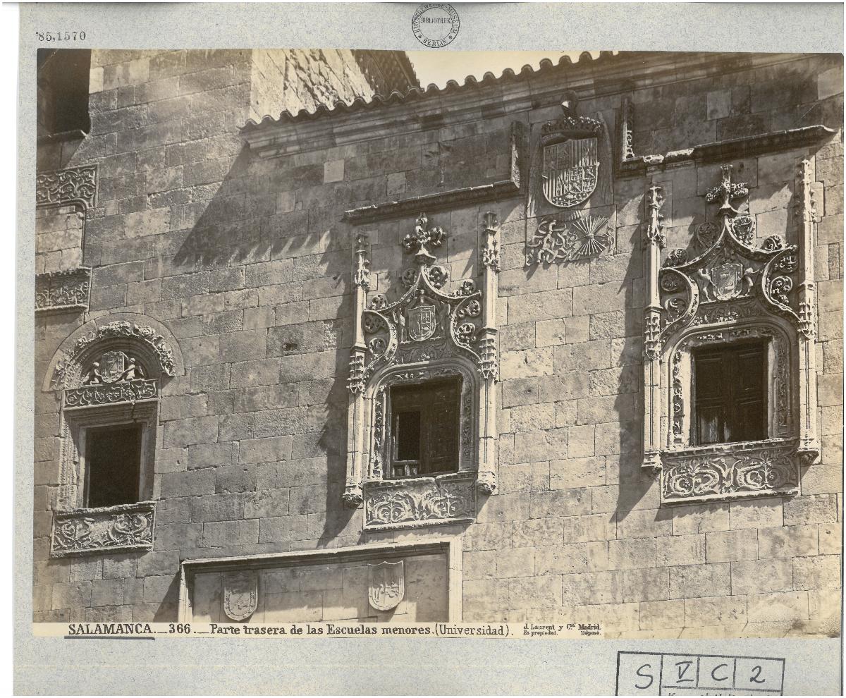 Salamanca, Universität, Escuelas Menores, Rückseite