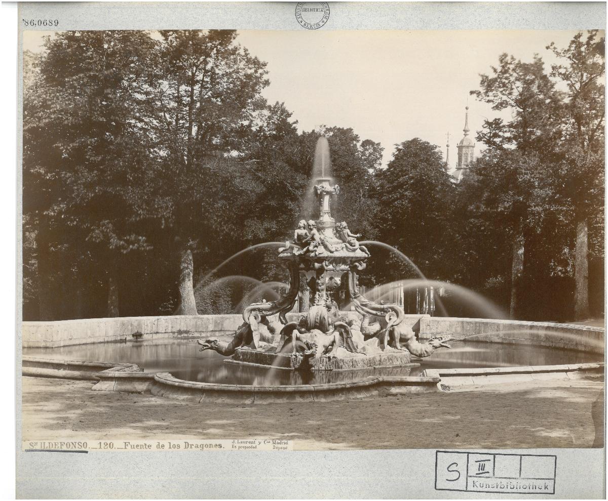 Segovia, La Granja de San Ildefonso, Park, Brunnen los Dragones