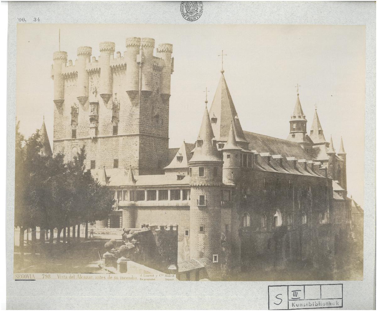 Segovia, Alcázar (vor den Brand)