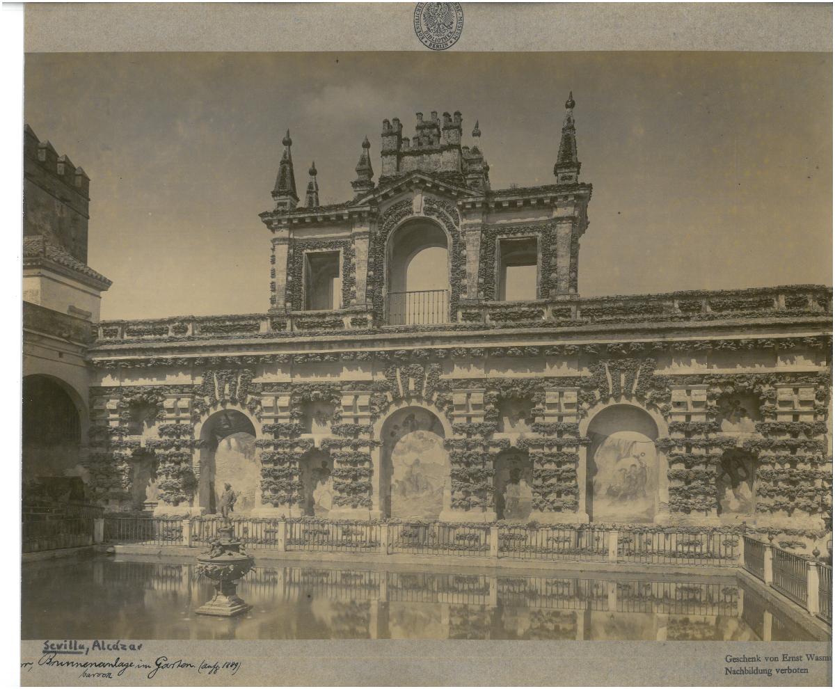 Sevilla, Alcázar, Garten, Brunnenanlage