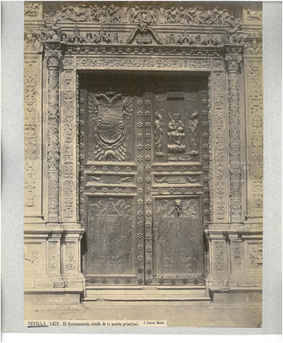 Sevilla, Rathaus, Haupteingang, Detail