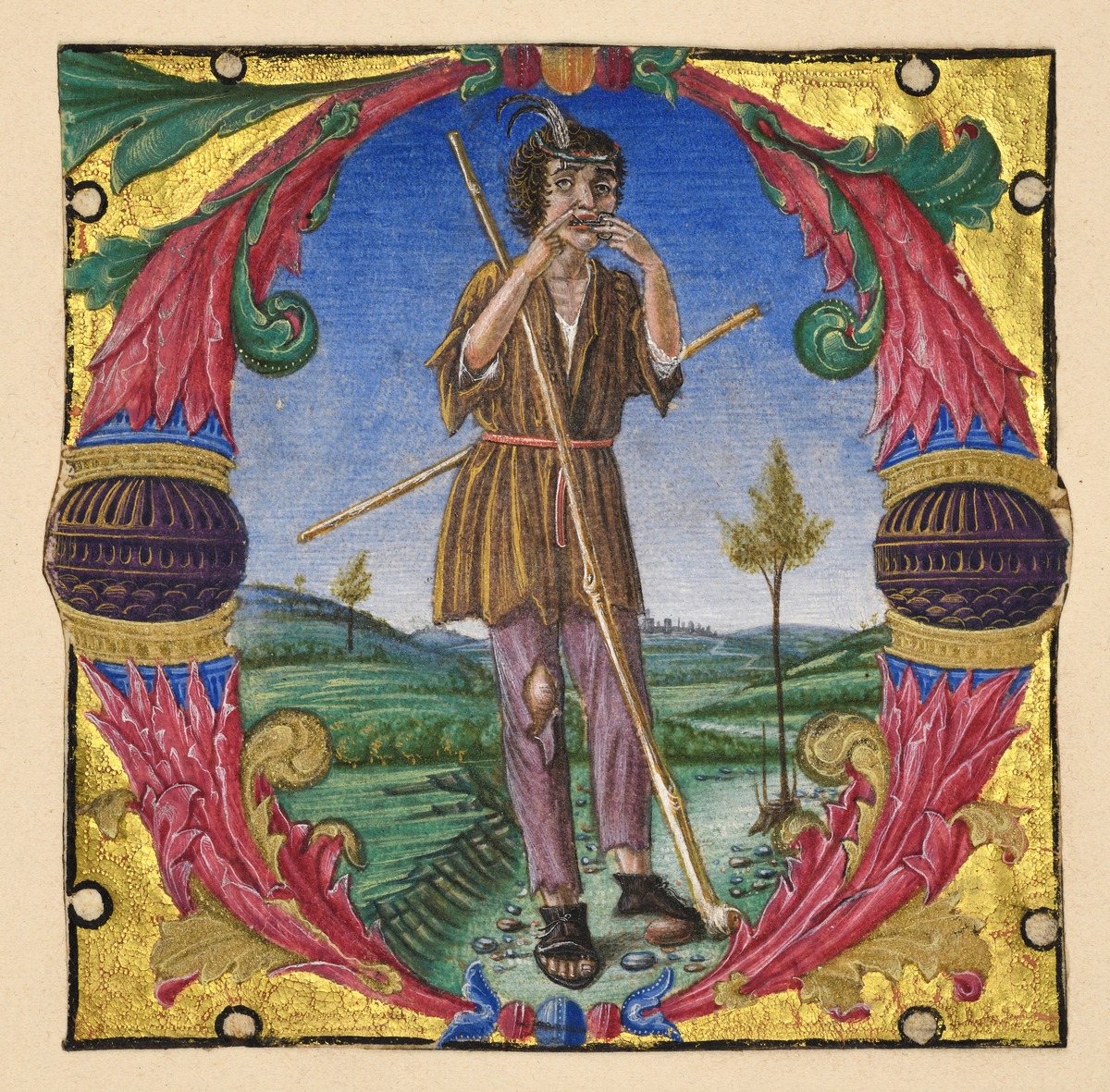 Initiale D zum 52. Psalm