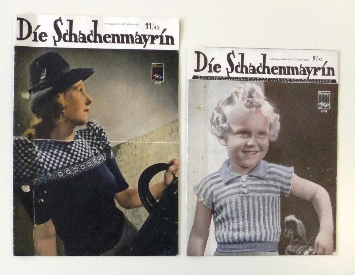 Die Schachenmayrin. 9/42 und 11/42 Monstsschrift für die Anfertigung von Wollsachen.