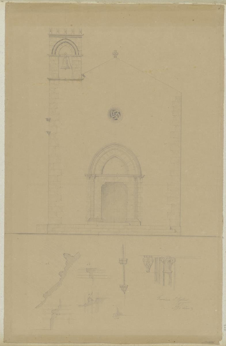 Skizzenbuch Italienreise, Taormina, Biblioteca Comunale