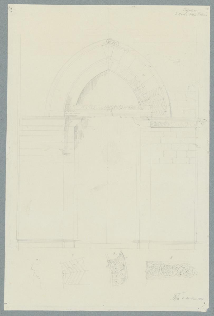 Skizzenbuch Italienreise, Messina, Santa Maria della Valle