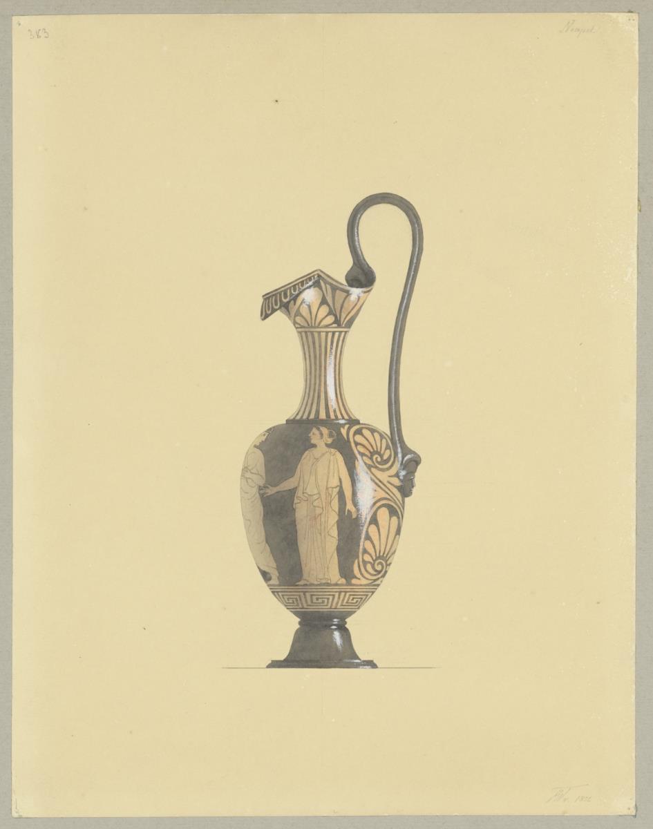 Skizzenbuch Italienreise, Neapel, Vase