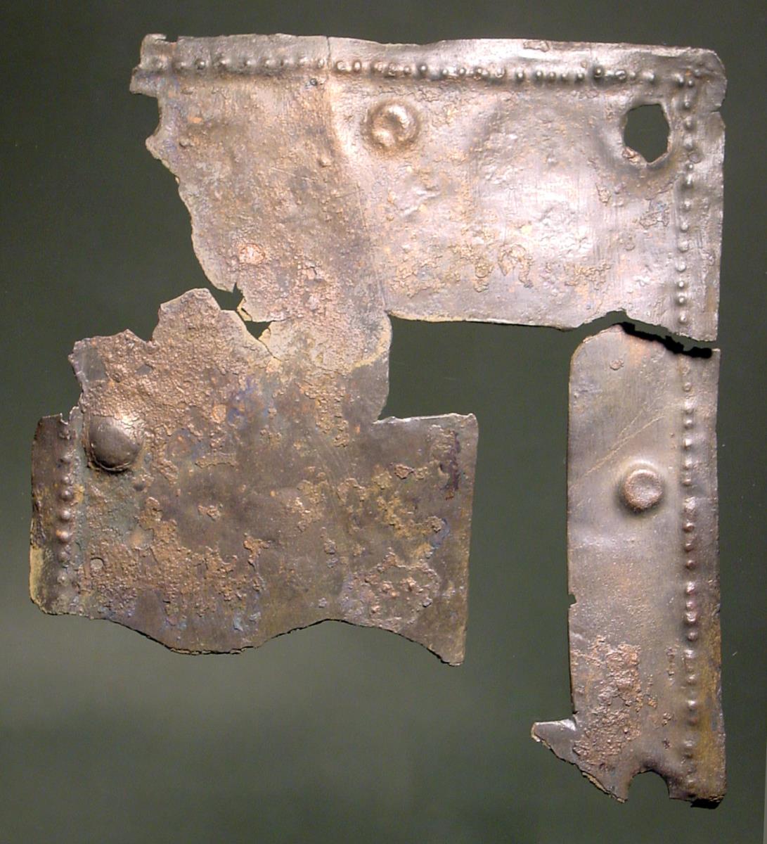 Leicht fragmentiertes Schloßblech