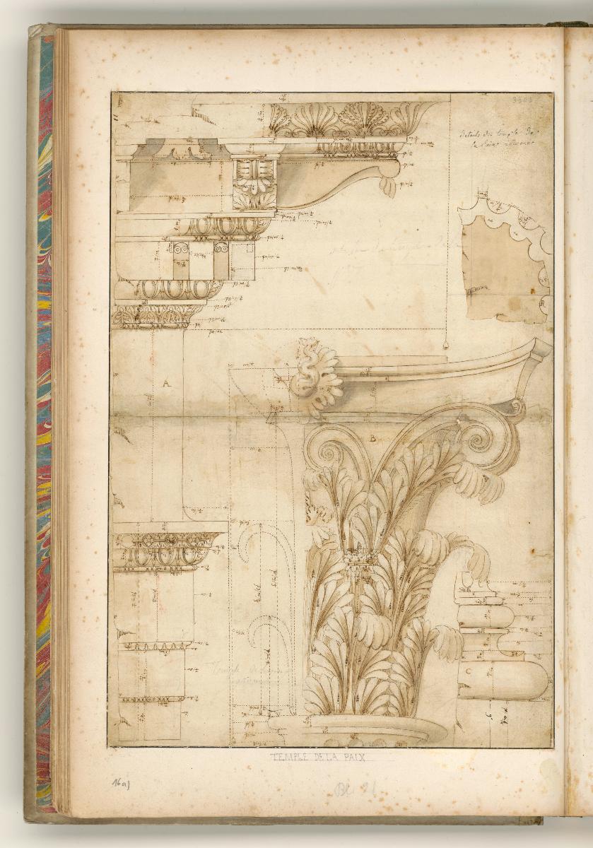Rom, Konstantinbasilika, Details der Säulenordnung im Inneren