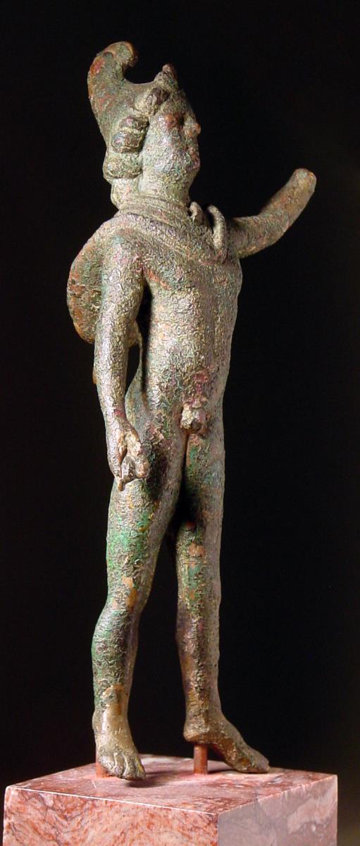 Römische Statuette eines Knaben: "Ganymedes mit phryg. Mütze und Chlamys"