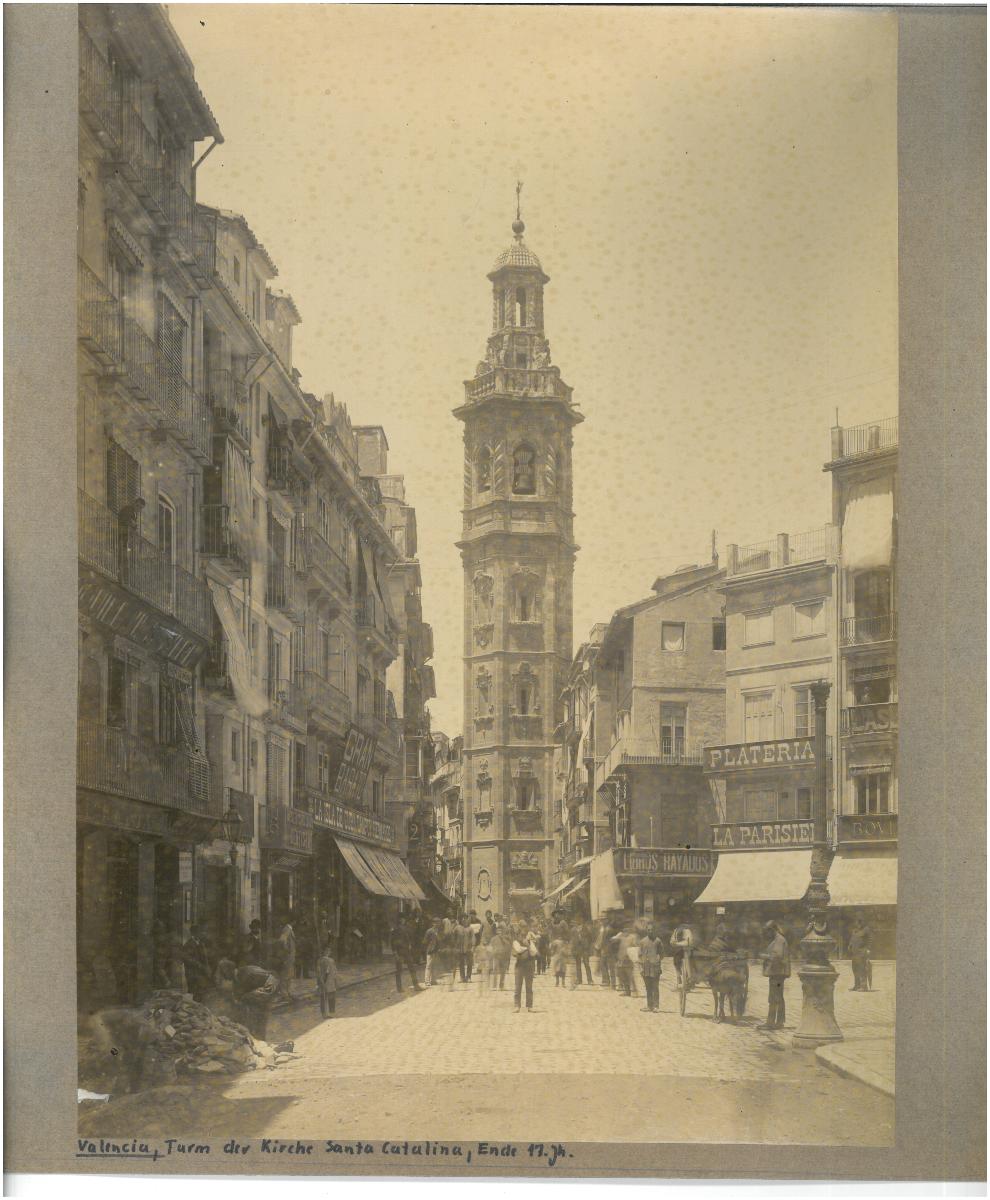 Valencia, Kirche Santa Catalina, Turm, Aussenansicht