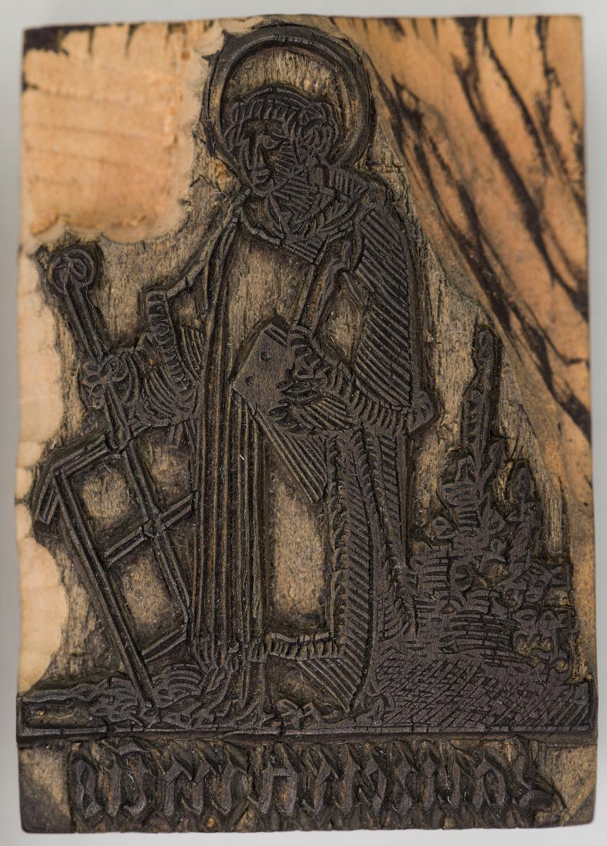 Heiligenbilder. Beschneidung / Geburt / Heimsuchung / Verkündigung / ? / ? / ? / ? / Papst Clemens / Fabian und hl. Sebastian / hl. Laurentius / Steinigung Stephan / Emerit /hl. Benedikt / hl Margarethe/hl Blasius?/hl Adalbert?/hl Martin/(Domrufer) / hl Valentin / ? / hl. Ambrosius / ? / ? / (24 Stöcke)