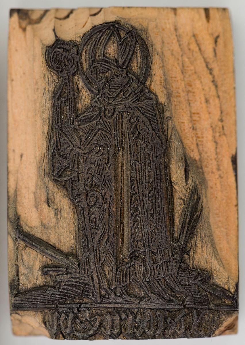 Heiligenbilder. Beschneidung / Geburt / Heimsuchung / Verkündigung / ? / ? / ? / ? / Papst Clemens / Fabian und hl. Sebastian / hl. Laurentius / Steinigung Stephan / Emerit /hl. Benedikt / hl Margarethe/hl Blasius?/hl Adalbert?/hl Martin/(Domrufer) / hl Valentin / ? / hl. Ambrosius / ? / ? / (24 Stöcke)