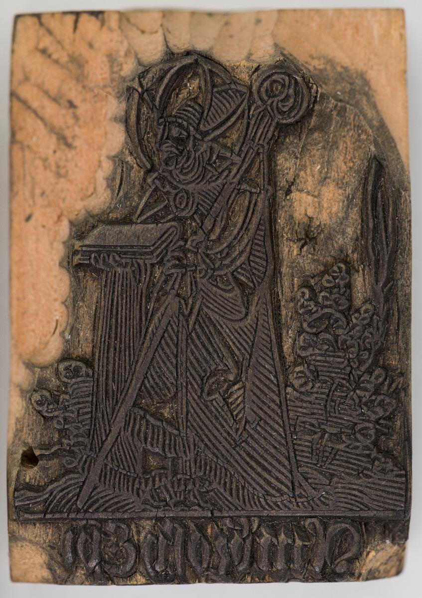 Heiligenbilder. Beschneidung / Geburt / Heimsuchung / Verkündigung / ? / ? / ? / ? / Papst Clemens / Fabian und hl. Sebastian / hl. Laurentius / Steinigung Stephan / Emerit /hl. Benedikt / hl Margarethe/hl Blasius?/hl Adalbert?/hl Martin/(Domrufer) / hl Valentin / ? / hl. Ambrosius / ? / ? / (24 Stöcke)