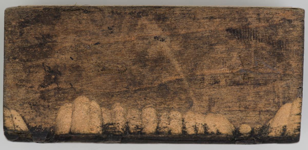 Heiligenbilder. Beschneidung / Geburt / Heimsuchung / Verkündigung / ? / ? / ? / ? / Papst Clemens / Fabian und hl. Sebastian / hl. Laurentius / Steinigung Stephan / Emerit /hl. Benedikt / hl Margarethe/hl Blasius?/hl Adalbert?/hl Martin/(Domrufer) / hl Valentin / ? / hl. Ambrosius / ? / ? / (24 Stöcke)