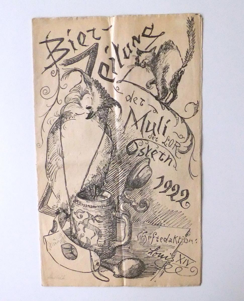Bier-Zeitung der Muli det L.O.R. Ostern 1922
