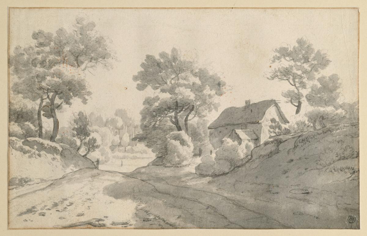 Landschaft mit einem nach hinten führenden Weg