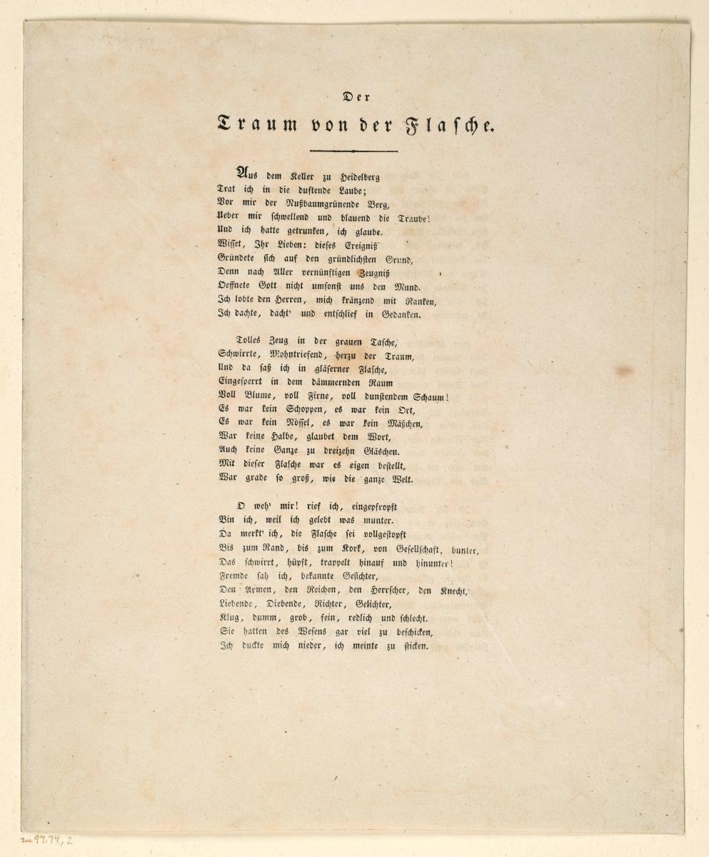 Der Traum von der Flasche