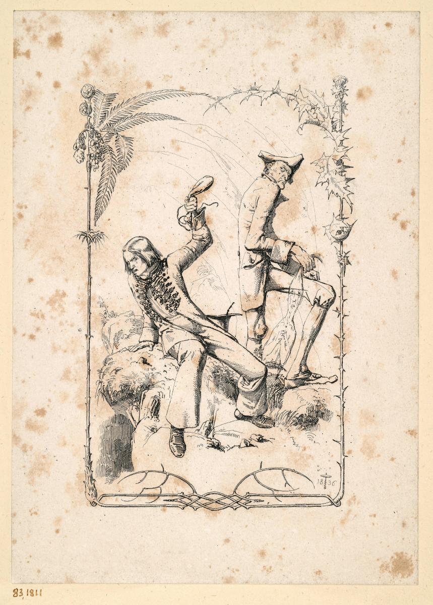 Vierte Illustration zu Adelbert von Chamisso, Peter Schlemihl´s wundersame Geschichte