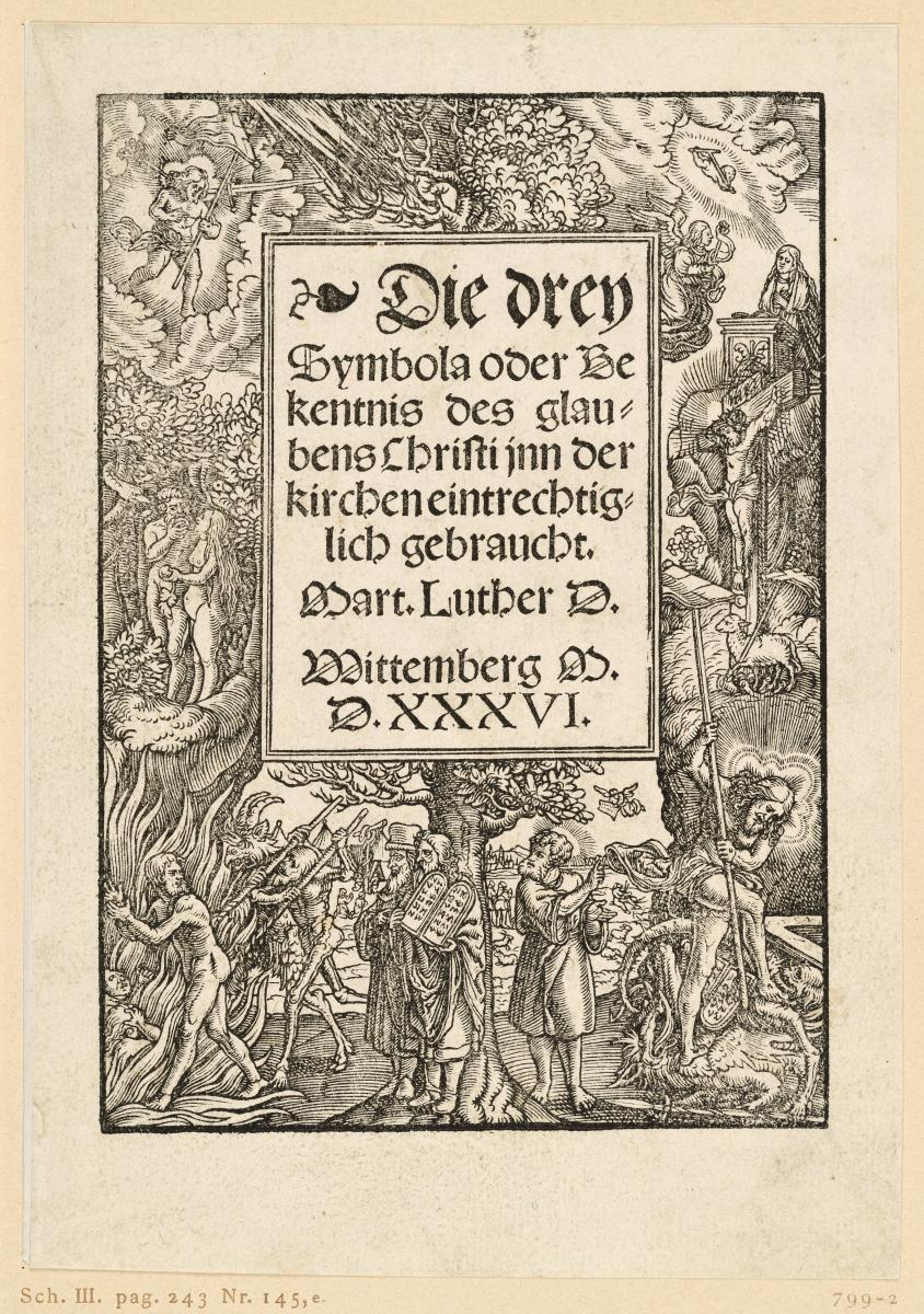 Titelbordüre mit biblischen Szenen