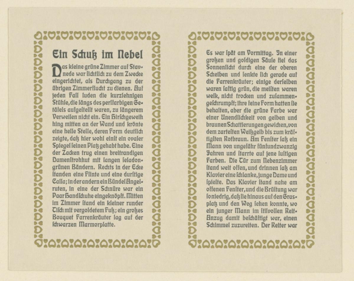 Ein Schuß im Nebel