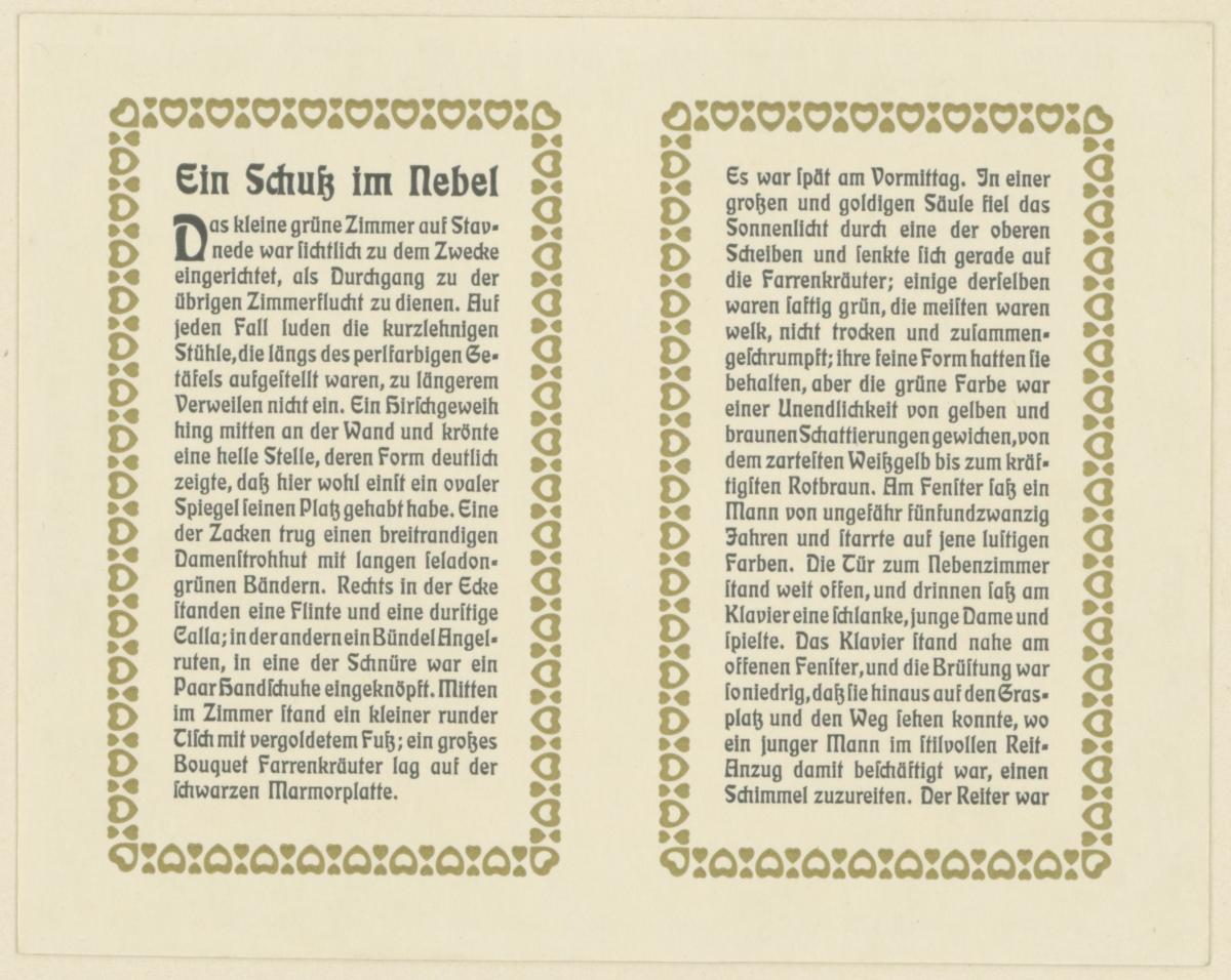 Ein Schuß im Nebel