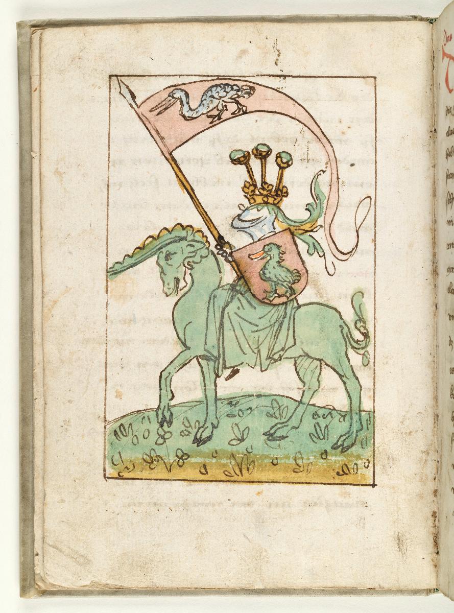 Die Mildtätigkeit, in: Die sieben Tugenden und Todsünden. (Arnoldus de Hollandia, Liber gnosolitos.)