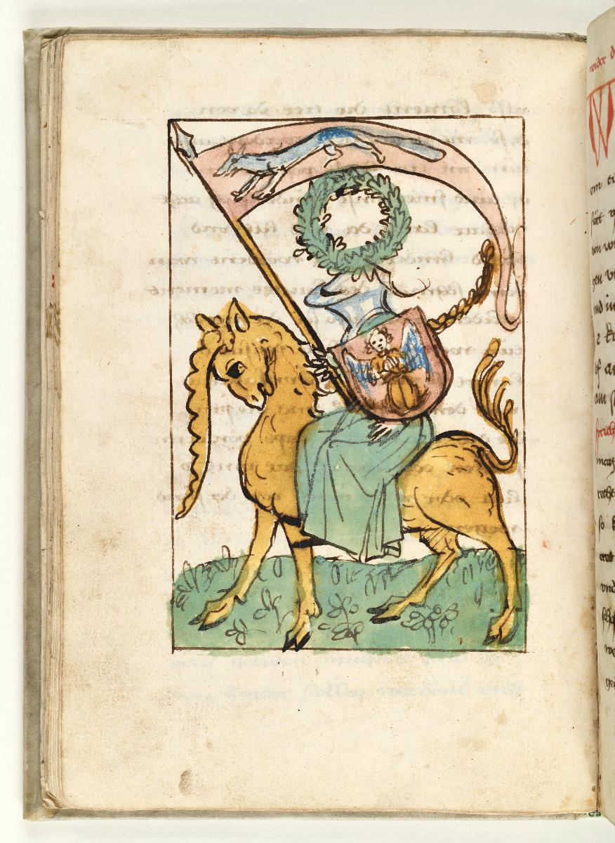 Die Keuschheit, in: Die sieben Tugenden und Todsünden. (Arnoldus de Hollandia, Liber gnosolitos.)