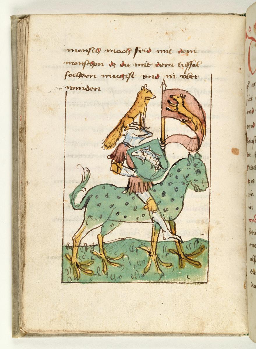 Die Gefräßigkeit, in: Die sieben Tugenden und Todsünden. (Arnoldus de Hollandia, Liber gnosolitos.)