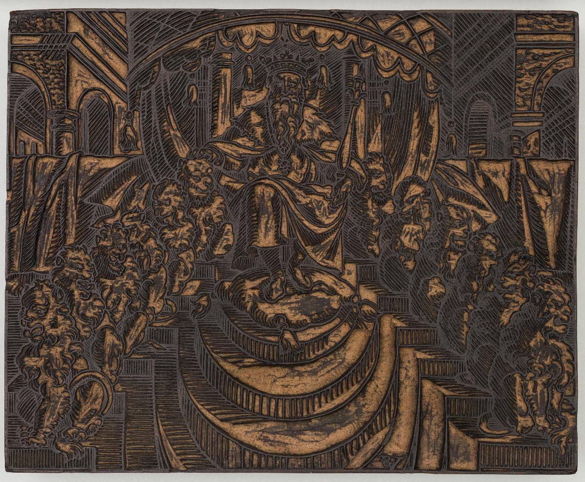 Salomon auf dem Thron