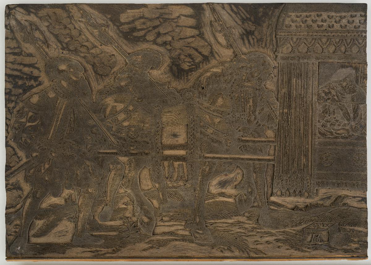 Friedrich II. von Bayern in Sänfte
(2 Stöcke)