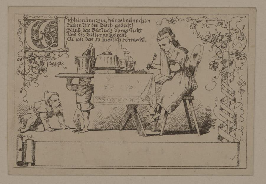 Wichtelmännchen, Heinzelmännchen haben Dir den Tisch gedeckt