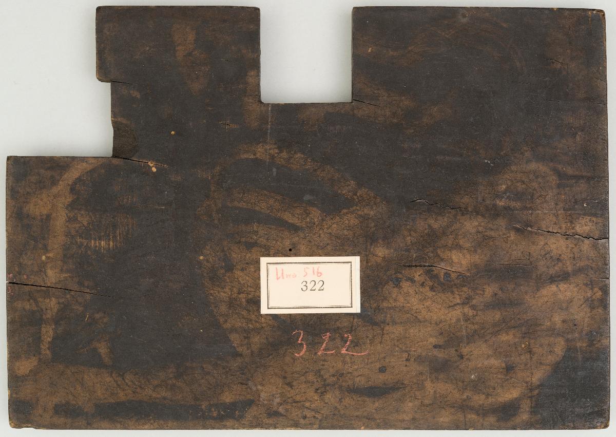Ein Reiter, zwei Fußleute n. l. [im Abdruck], gr.,