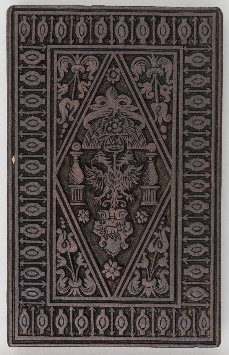 Ornamentblock, kl., Spielkartenrückblatt?